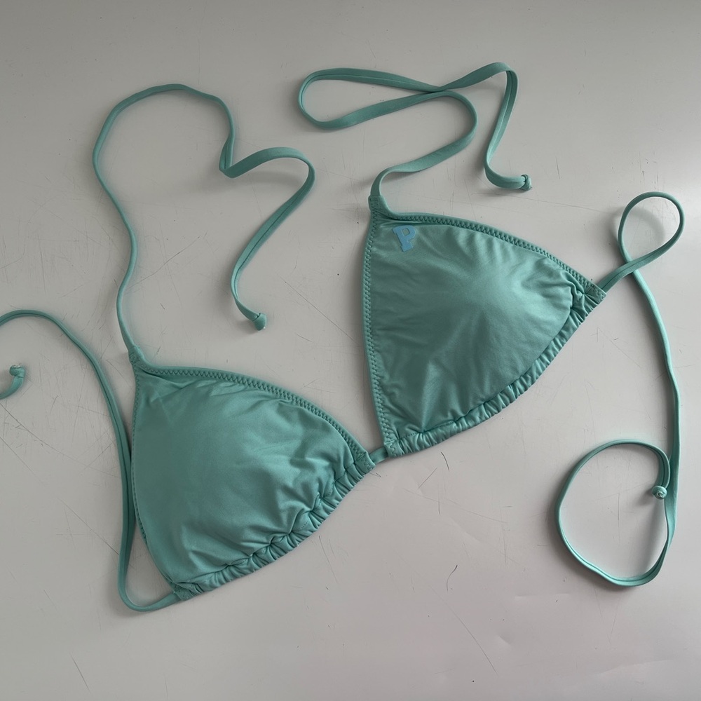 Victoria’s Secret PINK Teal Triangle Bikini Top